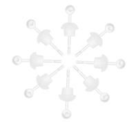 Ipetboom 5paires Boucles Oreilles Transparent Avec Résine Et Bouchons Silicone Invisibles Et Bouchons Pour Entretien Des Piercings