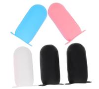 Ipetboom 5pièces Couvercles De Bouteilles Silicone Réutilisables Étanches Pour Voyage De Manchons Pour Articles De Toilette Et Cosmétiques