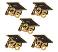 Ipetboom 5pièces Épinglettes de Remise de Diplômes Souvenirs de Remise de Diplômes Badges à Épingler Cadeaux pour Étudiants Décorations de Fête