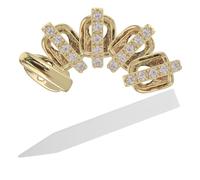 Ipetboom 5pièces Grills De Dents Hip Hop Dorés Punk Bijoux De Légers Et Amovibles Faciles à Nettoyer Pour Déguisement Rappeur Et Fêtes Style Bling-bling Confortable