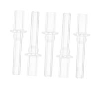 Ipetboom 5pièces Lot de Embouts de Paille Silicone pour Gobelets à Bec Accessoires de Rechange pour Bouteilles Eau