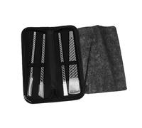 Ipetboom 5pièces Râpe à Outil De Pédicure Lot De Éliminateurs De Callosités Et Peaux Dures Pour Maison Noir Argent Meulage Des Éliminateur