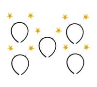 Ipetboom 5pièces Serre-tête Étoile avec Antenne Lot de Accessoires de Déguisement pour Halloween Anniversaire et Fêtes