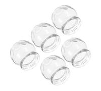 Ipetboom 5pièces Ventouses Verre Pour Massage Ventouses De Thérapie Chinoise Pour Points Acupuncture Ensemble De Verre Épais Pour Corps