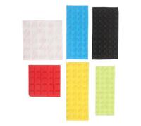 Ipetboom 6 Pièces Autocollant Braille Tactile en Silicone à Points en Relief, Reconnaissance Claire, pour Piluliers et Fournitures Scolaires, Maison et Écoles, pour Personnes Aveugles