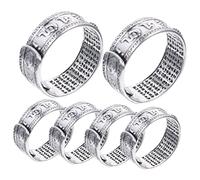 Ipetboom 6 Pièces Bague Vintage pour Homme de Design Créatif et Décoratif Anneau de Doigt à Ouverture Protection