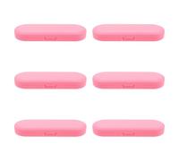 Ipetboom 6 pièces Boîte de Rangement Plastique Multipurpose avec Couvercle Étanche et Légère pour Accessoires de Nettoyage Gratte-langue Outils Noirs Format Voyage Portable