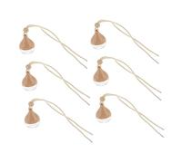 Ipetboom 6 Pièces Bouteilles Parfum Rechargeables Diffuseur Suspendu Verre pour Voiture Décoration Intérieure Parfum Voiture Spray