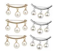 Ipetboom 6 pièces Broche Épingle Nourrice Ornement pour Serrer Col Shirt Accessoire Femme Léger et Décoratif Fixation Vêtement Élégante