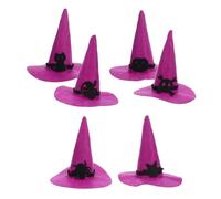 Ipetboom 6 Pièces Chapeaux de Halloween Feutre Petit Accessoires DIY pour Décoration Fête Maison