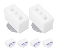 Ipetboom 6 Pièces Connecteur de Parc Modulable avec Ventouse Antidérapante Base Fixation Sol Plastique Lot pour Sécurité Garçon Fille et Animaux