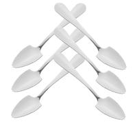 Ipetboom 6 pièces Cuillères à Fruits Acier Inoxydable Dentelées de Cuillères à Glace Dessert Argenté pour Maison Restaurant et Bar Faciles à Nettoyer et Confortables à Utiliser