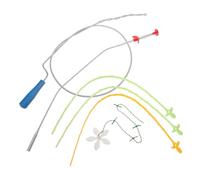 Ipetboom 6 pièces Kit Tiges Débouchage Canalisation pour Évier et Lavabo Outil Flexible de Nettoyage Évacuation Résolution Rapide des Bouchons pour Cuisine et Salle de Bain