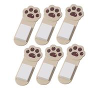 Ipetboom 6 pièces Lève-abattant Wc Autocollant Forme de Patte de Chat Accessoire Portable pour Rehausseur Siège Toilette Adulte Protection Hygiénique pour Salle de Bain Familiale