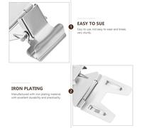 Ipetboom 6 pièces Lot de Clips Porte-étiquette Fer Platiné Multifonction pour Affichage Prix Magasin et Supermarché Résistants et Stables