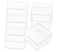 Ipetboom 6 pièces Lot de Organiseurs Tiroir Transparent pour Bureau et Cuisine Boîtes de Rangement Petites pour Snacks et Fournitures Bac de Rangement Polyvalent pour Armoires
