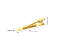 Ipetboom 6 pièces Lot de Pinces Cravate Élégantes pour Hommes Accessoires pour Costume Maintien Professionnel et Finition Soignée Disponibles Argenté Doré et Noir