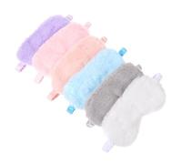 Ipetboom 6 pièces Masque de Sommeil Peluche Douce de Masques de Cache Yeux Respirants et Confortables pour la Lumière et la Oculaire Parfait pour Maison Partage avec Vos