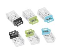 Ipetboom 6 pièces Mini Râpe Inox Multifonction pour Fromage Légumes Fruits avec Base Antidérapante Ergonomique Outil Cuisine Pratique pour Trancher Râper Émincer