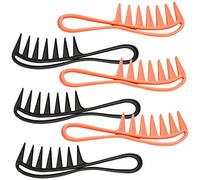 Ipetboom 6 Pièces peigne curls wavy hair enchevêtrement hair toppers hair brush coifeuse comb coiffeuse hair charms barbir coiffeur brosse demelante cheveux bouclés outil de coiffure abdos