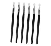 Ipetboom 6 Pièces Pinceau De Masque à Lèvres En Silicone Épurateurs Cache- Titulaires Scrubber Masques Baguettes Cils Eye-liner Brosses Brillant Black Gel De Silice