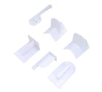 Ipetboom 6 pièces Set de Grattoirs Gâteau Abs Alimentaire Lisseur Fondant pour Pâtisserie Outil Glaçage Bords et Surfaces Décoration Douce et Précise pour Pâtissiers Amateurs et
