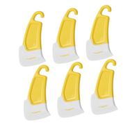 Ipetboom 6 pièces Set de Grattoirs Silicone pour Cuisine Ustensiles Résistants Chaleur Grattoir Antiadhésif pour Casseroles et Poêles Outils de Nettoyage Multifonctions pour Ustensiles Non