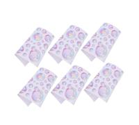 Ipetboom 6 Pièces Stickers Muraux Bulles Colorées Décor Arc Ciel pour Salle de Bain Chambre Garçon Fille Fête Sirène