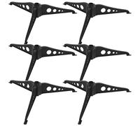 Ipetboom 6 Pièces Support de Sapin de Noël Plastique Bases Noirâtre Vert pour Arbre Artificiel Accessoires Indispensables pour Décorations de Noël
