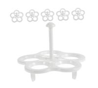 Ipetboom 6 pièces Support Œufs Vapeur Résistant Haute Température Panier Multifonction pour Cuisson Œufs Pochés Légumes et Fruits de Mer Design Gain de Place pour Autocuiseur et Marmite