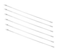 Ipetboom 6 pièces Transparent Vertical Blind Stick Replacement Rods Easy Install Curtain Wand Handles with Connect Hooks for Window Blinds Accessories Set