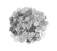 Ipetboom 600 Pièces De Confettis Argentés Pour Décoration D'Anniversaire 18E Anniversaire Fête D'Anniversaire Joyeux Ronds Paillettes Décorations Chiffres
