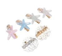 Ipetboom 6pièces Accessoires Coiffure Filles Épingles à Cheveux Forme Étoile De Mer Barrette Élégante Pour Fêtes Et