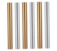 Ipetboom 6pièces Conteneurs Pour Lip Gloss Et Huile à Tube Rechargeable Avec Pinceau Applicateur De Tubes Dorés Argentés