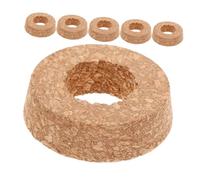 Ipetboom 6pièces Lot Couvercles Liège avec Trou Central pour Vase Verre Transparent Couvercles pour Hydroculture Propagation De Plantes Adaptés Aux Petits Espaces Et Vases Micro Paysage