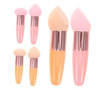 Ipetboom 6pièces Lot de Éponges à Maquillage Éponge à Fond de Teint Applicateur Sec et Humide Pinceau Correcteur Œuf