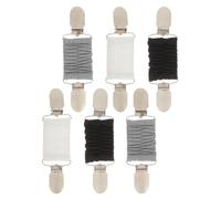 Ipetboom 6pièces Lot de Pinces à Ourlet pour Ajustement de Pince pour Robes Chemises Cardigans Blanc Noir Gris Accessoire Discret et Pratique