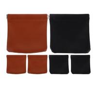 Ipetboom 6pièces Petite Trousse de Maquillage PU Mini Sac de Rangement pour Cosmétiques avec Fermeture Automatique Dimension pour Voyage Vie Quotidienne