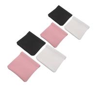 Ipetboom 6pièces Pochette à Bijoux Compacte avec Fermeture à Ressort Porte-Monnaie de Voyage pour Monnaie et Écouteurs Cuir PU Résistant aux Rayures