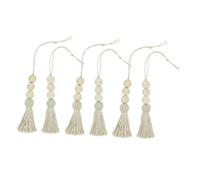 Ipetboom 6pièces Pompons Décoratifs avec Perles pour Porte De Placard Ornements à Pompon pour Décoration Intérieure