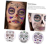 Ipetboom 6pièces Stickers Faciaux Halloween Autocollants De Maquillage Éphémères Pour Fête Et Costume Motifs Effrayants