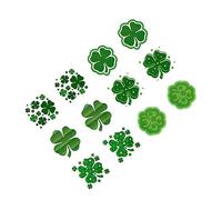 Ipetboom 72pièces Autocollants Temporaires De Saint-patrick De Trèfle Pour Décorations De Fête Et Activités Ludiques