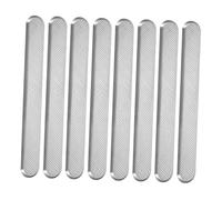 Ipetboom 8 Pièces Bande Tactile Acier Inoxydable Antidérapante pour Guidage des Personnes Malvoyantes Surface Texturée à Motif Ananas pour Sécurité et Navigation Piétonne