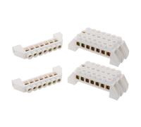 Ipetboom 8 pièces Bornier Cuivre Bornes Barrette pour Distribution Électrique Installation Rapide et Stable pour Voiture et Bateau