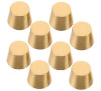 Ipetboom 8 Pièces Brass Wood Board Riser Feet Stable Cone Design Solid Brass Legs Pads for Jewelry Boxes Display Trays and Wooden Cutting Boards
