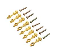 Ipetboom 8 pièces Embouts Poteaux Clôture Verre Multifonction Kit de Connecteurs Robustes pour Meubles Armoires et Chariots Installation Facile Compatible Divers Styles Mobilier