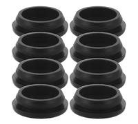 Ipetboom 8 Pièces Lot de 8 Bouchons de Vidange en Silicone Noir 27 Mm pour Congélateur Coffre, Bouchon Rond en Caoutchouc Anti-Fuite, Protection L’Eau et Dégivrage, Accessoire Entretien