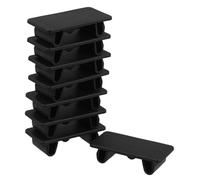 Ipetboom 8 pièces Lot de Caches pour Interrupteur à Bascule Abs Noir Plaques Rectangulaires Clipsables pour Remplissage de Panneau Protections Durables pour Installations Électriques