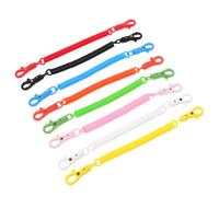 Ipetboom 8 pièces Lot de Porte-clés Ressorts Rétractables Colorés Porte-clés Spirale Extensible Anti-perte Cordon Élastique Léger pour Clés Téléphones et Portefeuille Accessoires Pratiques