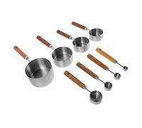 Ipetboom 8 Pièces Outils De Mesure Cuisine Cuillère Doseuse De Cuisine Tasses à Mesurer Ingrédients Cuillère à Mesurer Pour Bébé Boule De Nourriture Pour Chien Acier Inoxydable